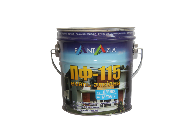 Емаль алкідна FANTAZIA ПФ-115, глянець, жовтий, 2,8кг